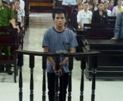 Bị cáo Nguyễn Ngọc Lĩnh tại phiên tòa