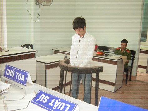 Bị cáo Nguyễn Chí Thành tại phiên tòa phúc thẩm.
