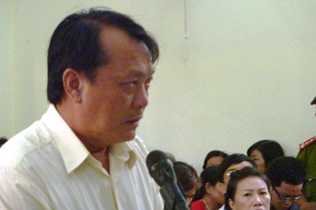 Ông Nguyễn Văn Tâm tại phiên tòa