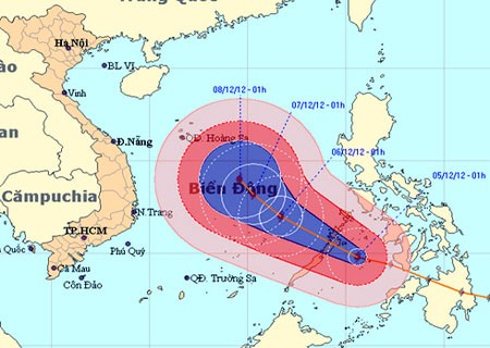 Siêu bão Bopha có thể đổ bộ vào Đà Nẵng - Vũng Tàu ảnh 1