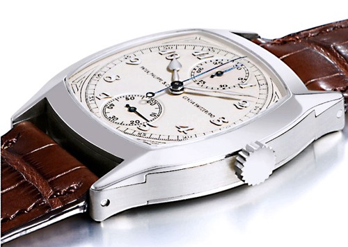 7. Patek Philippe 1928 Single-Button Chronograph. Giá: 3,6 triệu USD. Chiếc đồng hồ làm từ vàng trắng 18K này chỉ có duy nhất một nút chỉnh giờ đơn giản, cùng với đó là kiểu số do Breguet thiết kế cực kỳ sang trọng. Nó được bán đấu giá năm 2011 và thu về 3,6 triệu USD.