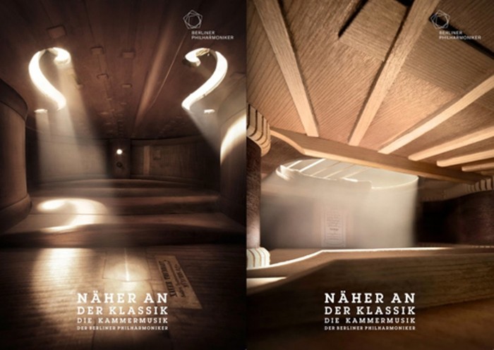 5. Chiến dịch quảng cáo của dàn nhạc Berlin Philharmonic với thông điệp hướng đến sự cổ điển. Đây là những bức ảnh chụp bên trong các loại nhạc cụ rất độc đáo.