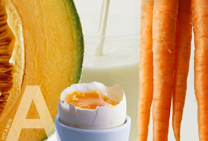 5. Vitamin A: Muốn tránh da khô và bong vào mùa đông? Bạn hãy ăn nhiều cam, cà rốt, dưa đỏ. Bởi vì những loại trái cây này rất giàu vitamin A – một loại vi chất có tác dụng giảm dấu hiệu lão hóa, da nhăn. Những loại thực phẩm khác giàu vitamin A, bao gồm: rau xanh, trứng và sữa không béo.
