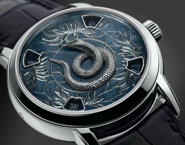 Lấy cảm hứng từ 12 con giáp theo Âm lịch, hãng đồng hồ Thụy Sỹ nổi tiếng thế giới đã giới thiệu bộ sưu tập đồng hồ Rắn chào mừng năm mới Quý Tỵ 2013.