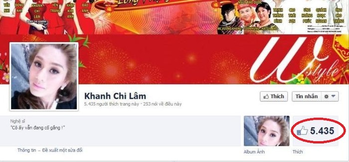 Ca sĩ Lâm Chí Khanh cũng là nạn nhân của nạn giả mạo facebook.