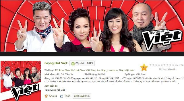 Giọng hát Việt có 470.136 lượt xem.