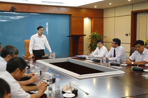 Bộ trưởng Nguyễn Bắc Son cho biết, nhiệm vụ thay đổi bộ máy cán bộ là việc làm thường xuyên của cấp ủy Đảng và người chỉ huy các đơn vị với mong muốn tổ chức ngày càng hoàn thiện phù hợp với yêu cầu nhiệm vụ đặt ra. Ảnh: Thái Anh
