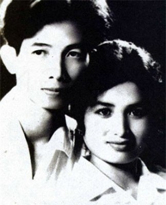 Trà Giang cùng chồng nghệ sỹ violon Bích Ngọc.