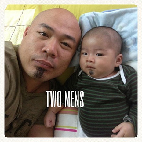 Cậu con trai được 2 tháng tuổi của nhạc sĩ Huy Tuấn.