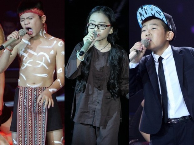 Ba thí sinh lọt vào đêm chung kết chương trình The Voice Kids.