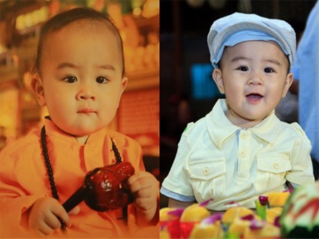 Cậu bé Huỳnh Hằng Hữu, con trai của ông Huỳnh Uy Dũng và người vợ thứ 2 bà Nguyễn Phương Hằng.