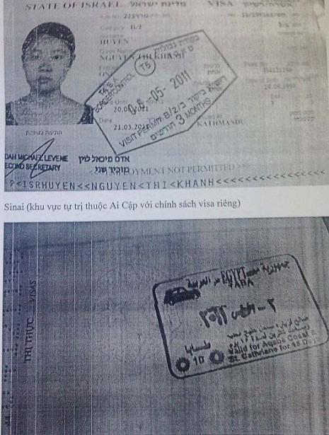 Huyền Chip trình hộ chiếu tại Sinai và trình bày, đây là khu tự trị tại Ai Cập nên có chính sách riêng về visa.
