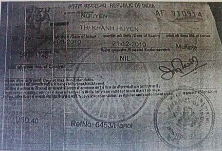 Ảnh chụp visa tại Ấn Độ