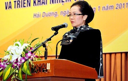 Bà Lê Thị Thúy Ngà - Chủ tịch HĐQT tập đoàn Nam Cường.