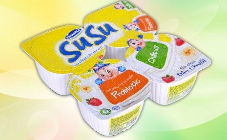 Sữa chua SuSu có bổ sung Prebiotic giúp bé nhuận trường.
