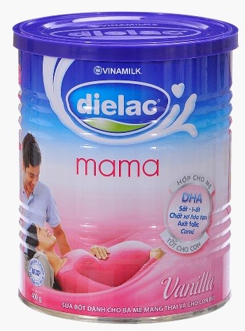 Sữa bột Dielac Mama Vinilla là nguồn dinh dưỡng thiết yếu gồm các dưỡng chất như canxi, sắt, kẽm, I ốt, vitamin A, C, D3, E ...