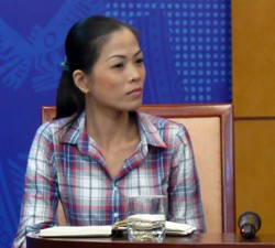 Chị Huỳnh Như Thanh Huyền - Ảnh VGP/Toàn Thắng