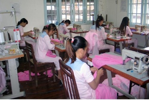 Các lớp dạy nghề cho học viên cai nghiện tại Trung tâm Ðiều dưỡng và cai nghiện ma túy Thanh Ða (TP Hồ Chí Minh).