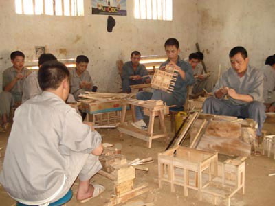 Các học viên lao động tại Trung tâm Giáo dục lao động Sơn La.