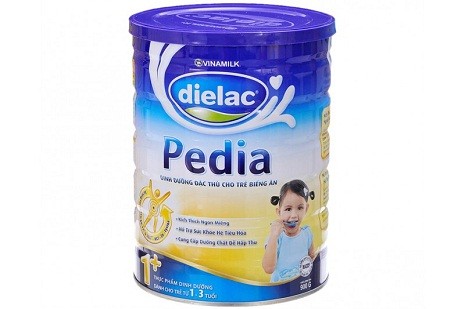 Dielac Pedia 1+ để giúp bé cải thiện bữa ăn tốt hơn và dễ tăng cân hơn.