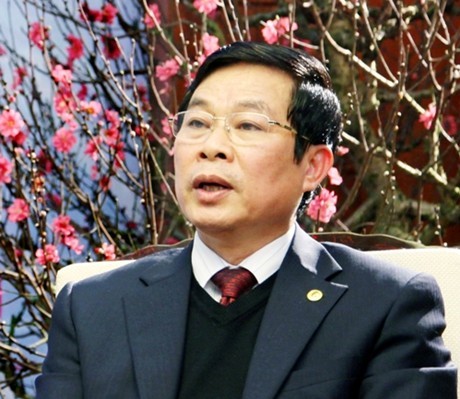 Bộ trưởng Nguyễn Bắc Son tin tưởng bước sang năm 2014 thị trường viễn thông sẽ có đột phá mới. Ảnh VGP/Thúy Hà