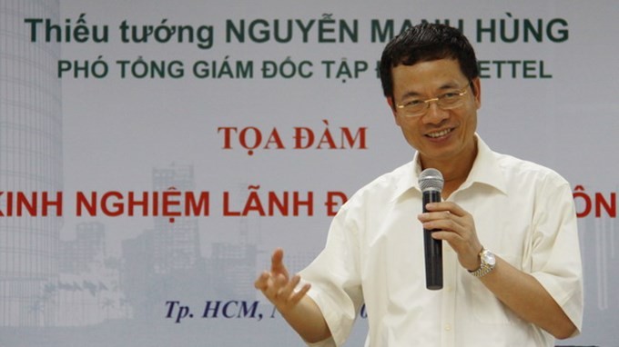 Tân Tổng giám đốc Viettel Nguyễn Mạnh Hùng.