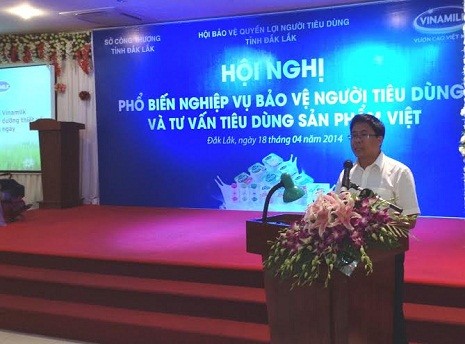 Ông Nguyễn Ngọc Thành – Giám Đốc Kinh Doanh khu vực miền Trung 2, Vinamilk chia sẻ với người tiêu dùng các thông tin về công ty.