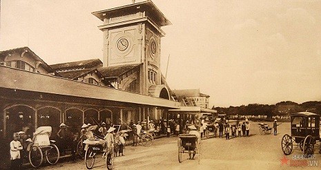 Chợ Bến Thành năm 1921.