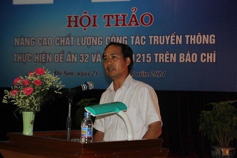 Ông Nguyễn Văn Hồi - Cục trưởng Cục Bảo trợ Xã hội phát biểu tại hội thảo.