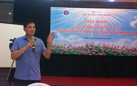 Ông Nguyễn Thanh Phong – Phó cục trưởng cục ATTP phát biểu tại hội nghị.