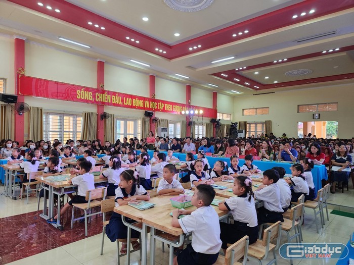 Học sinh trong tiết dạy minh hoạ môn Tiếng Việt 3 (Ảnh: Phạm Linh)