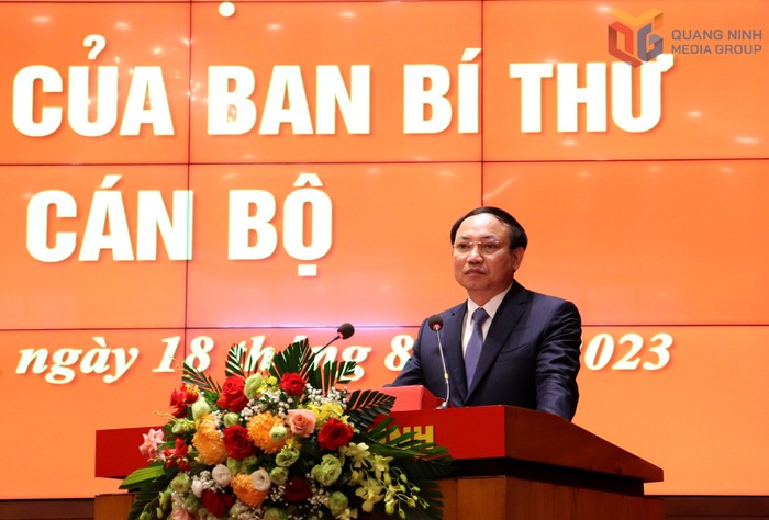 Ông Nguyễn Xuân Ký, Bí thư Tỉnh ủy Quảng Ninh phát biểu tại hội nghị (Ảnh: quangninh.gov.vn)