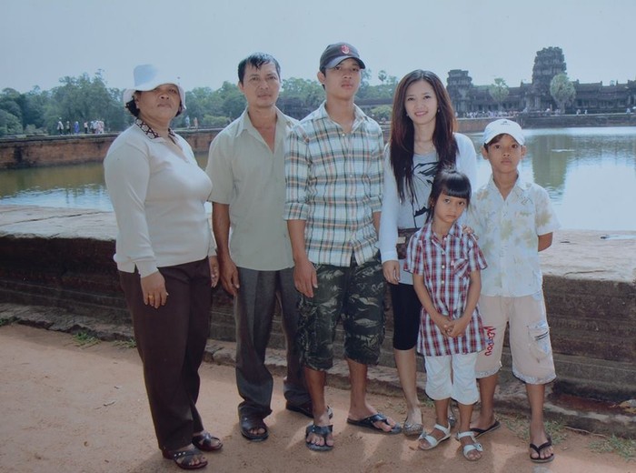 Gia đình bên Cam-pu-chia của anh Nguyễn Xuân Thanh.
