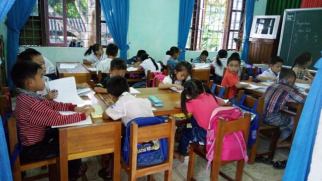 Tại Quảng Bình, sau 5 năm triển khai thực hiện dự án mô hình trường học mới (VNEN) đã xảy ra nhiều bất cập, hạn chế. (Ảnh: Thủy Phan)
