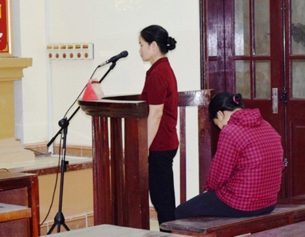 Bị cáo Nguyễn Thị Xiêm tại phiên tòa phúc thẩm.