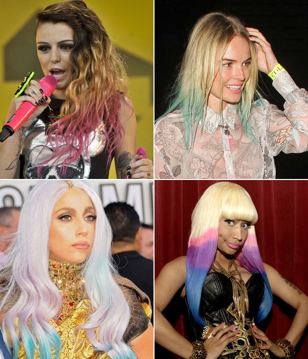 Dipdye hair có thể nói là xu hướng tóc nổi loạn nhất năm 2011.