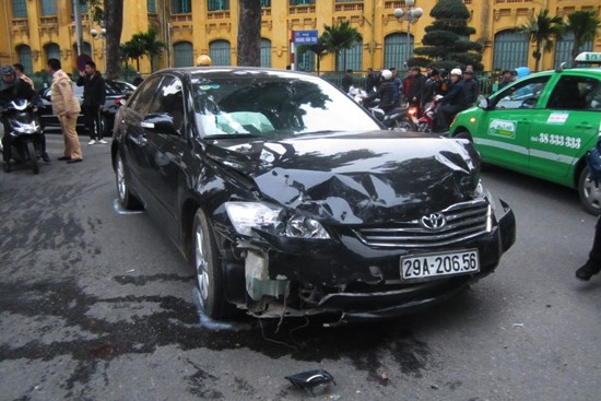 Một trường hợp tai nạn xe Toyota.