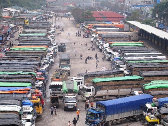 Hàng ngàn xe dưa hấp ùn ứ tại Lạng Sơn.