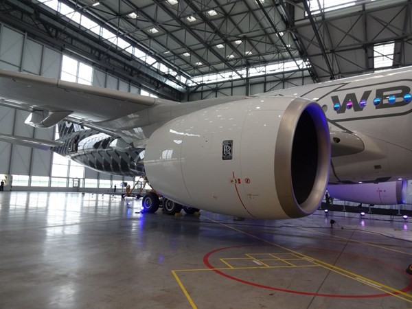 Động cơ Rolls Royce Trent XWB của A350 XWB.