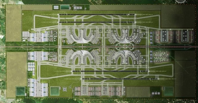Thiết kế ý tưởng sân bay Long Thành trong hồ sơ quy hoạch được phê duyệt do Cục hàng không công bố.