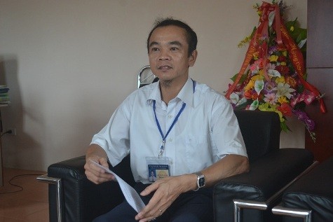Ông Lưu Trọng Quang, Phó giám đốc sở Tài nguyên và Môi trường Thanh Hóa trong buổi trao đổi với PV