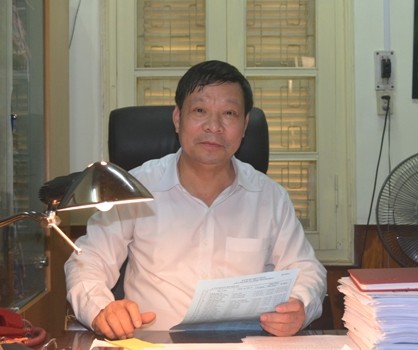 Ông Nguyễn Xuân Dũng, Giám đốc Sở Nội vụ Thanh Hóa trao đổi với phóng viên giaoduc.net.vn