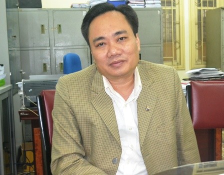 Thầy Phạm Xuân Anh - Trưởng phòng đào tạo trường Đại học Xây dựng trao đổi với phóng viên