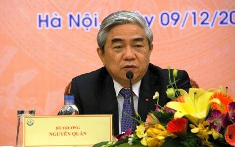 Bộ trưởng Nguyễn Quân nói trao đổi với báo giới trong cuộc họp báo sáng nay
