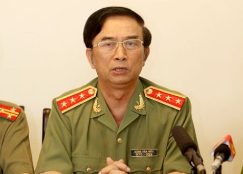 Thượng Tướng Đặng Văn Hiếu - THứ trưởng Bộ Công an (nguồn ảnh: internet)