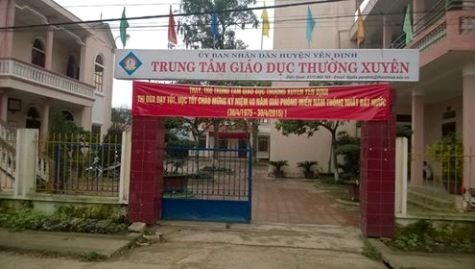 Trung tâm GDTX huyện Yên Định (ảnh: ĐỨC THIỆN)
