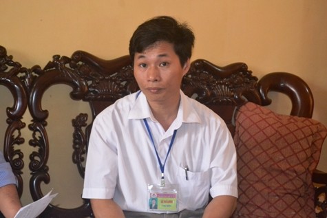 Ông Lê Bá Long - Phó hiệu trưởng trường THPT Như Xuân II (ảnh: ĐỨC THIỆN)