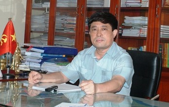 Ông Đào Trọng Quy - Chủ tịch UBND thành phố Thanh Hóa trao đổi với phóng viên (ảnh: ĐỨC THIỆN)