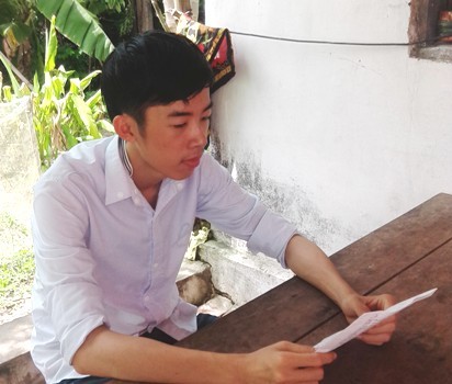 Em Nguyễn Đức Ngà có nguy cơ không được nhập học Học viện Cảnh sát Nhân dân do bố từng có án tích (ảnh: XUÂN QUANG).