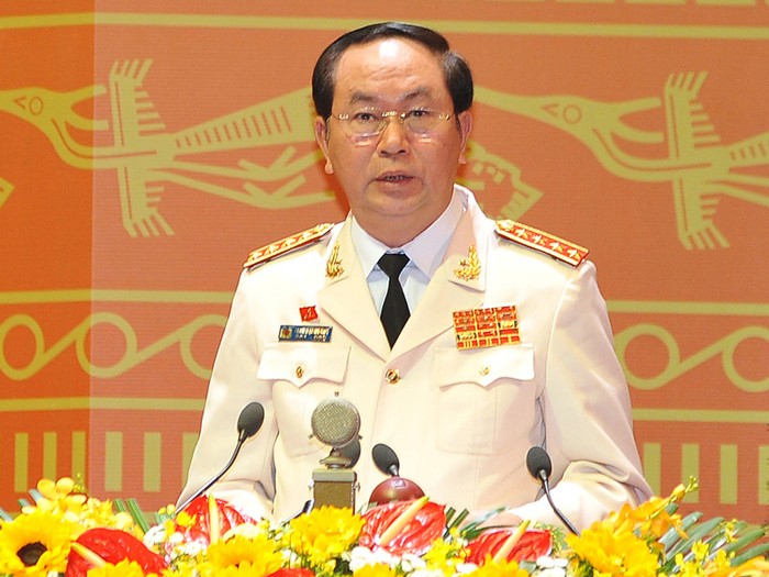 Bộ trưởng Bộ Công an Trần Đại Quang (ảnh: Thanh Liêm).